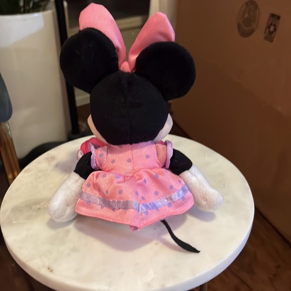 Disney Minnie Mouse pink & purple polka dot dress bow pink heels stuffed animal​ - Picture 4 of 6